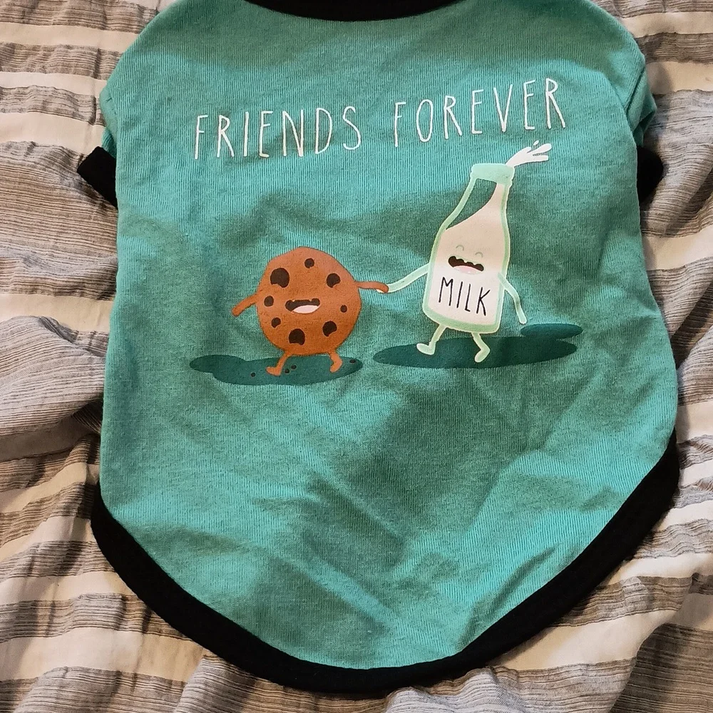 Petco friends forever milk and cookies kitten shirt XS
